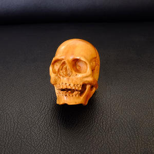 Calavera de madera tallada a mano 100% en hecho a mano - Product Image 2