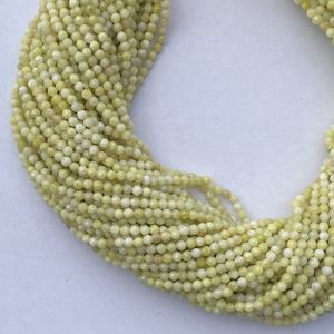 Création de bijoux 2mm 4mm Micro Opale Jaune Naturelle Pierres Précieuses à Facettes Grade AAA IGI Certifié Perles Brins Chaîne Fabrication de Bijoux - Product Image 3