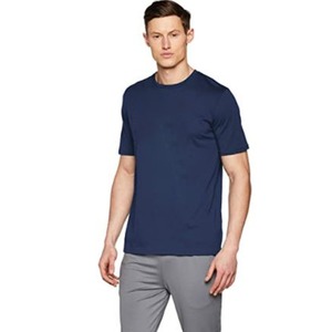 Mens Cotton Plain Lightning Patchwork Home Casual Loose T-Shirt - Product Image 1