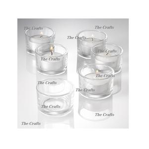 Juego de portavelas de acrílico hecho a mano de seis portavelas con forma de tamaño personalizado del fabricante en la India - Product Image 1