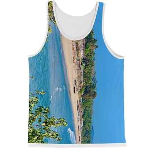 Vente en gros de débardeurs en coton respirants ajustés en coton pour hommes avec logo personnalisé unique en vente en gros - Product Image 1