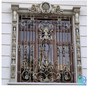 Cadre de fenêtre en fer forgé, taille personnalisée, sécurité Design de grille de fenêtre, prix bas, cm - Product Image 6