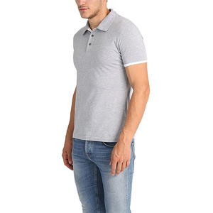 Tissu jersey en gros 60% coton 40% polyester, logo personnalisé, pour chemise homme, écologique, séchage rapide, coupe ajustée, vêtements d'été - Product Image 2