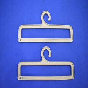 Cintre rectangulaire écologique 200x29mm, cintre bio-sourcé, nouvelle solution de suspension en plastique à base de balle de riz pour serviettes, chaussettes, vêtements - Product Image 3