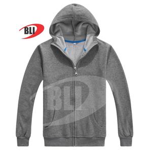 เสื้อฮู้ดมีซิปสำหรับผู้ชายเสื้อฮู้ดแขนยาวมีซิปคอตตอนผ้าฟลีซใช้เป็นประจำ - Product Image 2