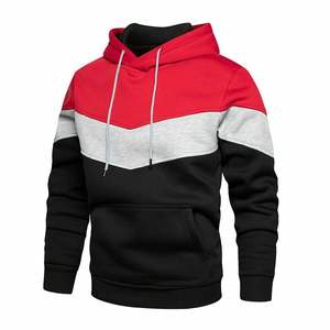 Sudaderas con capucha personalizadas para hombre y mujer, jersey de corte y costura de gran tamaño, sin cuerda - Product Image 5