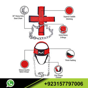 Head Harness Neck Muscles Builder <b>Belt</b> Dipping <b>Weight</b> Lifting Gym Exercise Head Harness Head Straps With Steel <b>Chain</b> - Product Image 3