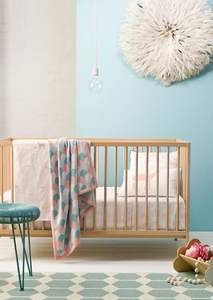 Sábana bajera para cuna de bebé, colchones estándar de algodón orgánico 100% - Product Image 2
