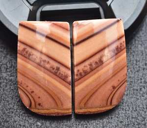 Paire de pierres précieuses en Dolomite, paire de pierres précieuses semi-précieuses, naturelles, indiennes - Product Image 2