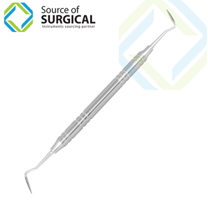 Source of Surgical Professional Manual Dental Scaler Double-Ended Periodontal <b>Teeth</b> <b>Cleaning</b> <b>Tool</b> Tartar Calculus Remover Plaque - Product Image 3