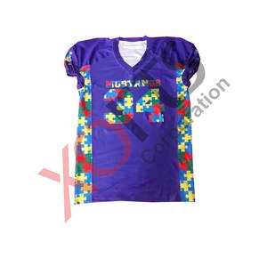 Maillot de football américain de haute qualité respirant sublimé nom et numéro grande taille imprimé Technique vêtements de football de qualité supérieure - Product Image 6