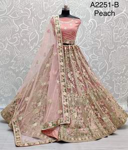 2022 último diseño tradicional moderno Bollywood Lehenga Choli mujeres; fiestas Sari de seda al por mayor Surat; estilo paquistaní Lahnga - Product Image 1