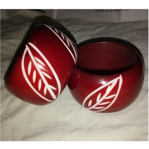 White <b>Leaf</b> Resin Napkin Ring Traditional Designer Handmade Fancy Napkin Ring Round Shape wholesale luxury Metal Napkin Ring - Product Image 1