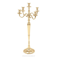 Candélabre en aluminium fait main, or mat/noir/argent, tailles personnalisées, décoration de mariage, fête, maison, directement de l'usine, Alam AL3362