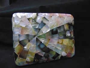 <b>Envelope</b> Box Mother of Pearl Black <b>White</b> Personalized Evening Indian Clutch Bag Women Wedding Handbags Delhi - Product Image 3