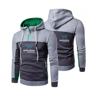 Sudaderas เสื้อสเวตเตอร์โลโก้ขนาดพลัสไซส์หลากสีที่กำหนดเองขายส่งมีฮู้ดแบบสวมหัวหลากสี - Product Image 4