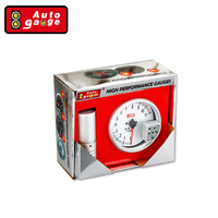 Tacómetro con Carcasa de Aluminio y Lente de Vidrio LED Blanco de 127 mm, 233911SW-SM, Pantalla Analógica de 11000 RPM, Luz de Advertencia de Cambio de Marcha