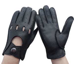 Gants de conduite en cuir HOMME FEMME - Product Image 5