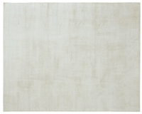 Handgefertigter Creme-Seidenteppich mit Streifenmuster, Besticktes Tibetisches Design, Wendbar, Maschinenwaschbar, Indischer Lieferant, Lagerbestand Kumar