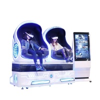 Machine de cinéma de réalité virtuelle 9D à rotation 360° VART, siège double, chaise VR 9D pour parc d'attractions