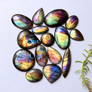 Collar de resina de slime, colgante de labradorita, cabujón, flor de la vida, labradorita, 15mm - Product Image 6