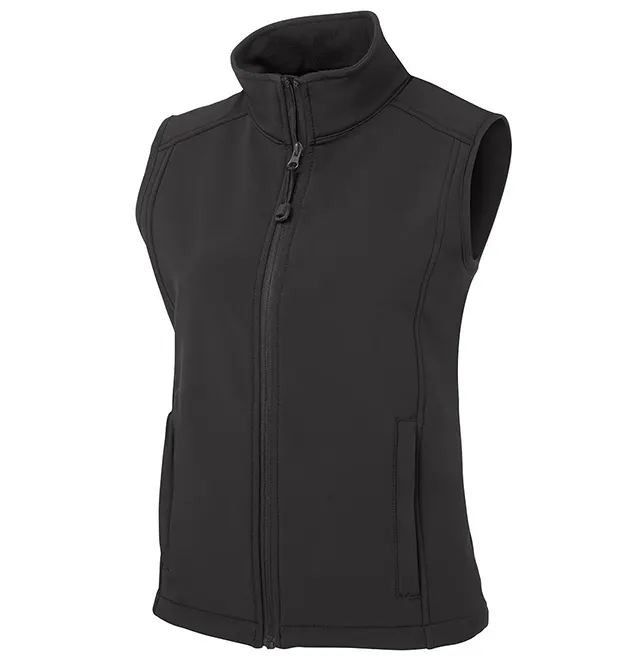 Colete feminino leve e à prova de vento, camiseta softshell para mulheres com capuz destacável