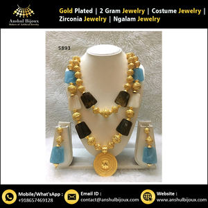 Exclusivo Collar de Moda de Imitación de Oro para Mujer, Conjunto de Joyería de Diseño Africano, Tradicional para Bodas, Compromisos, Aniversarios y Fiestas - Product Image 3