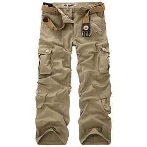 Wholesale Mens Fashion Cargo Multi- Pockets Pants Latest Styles with Custom Designing and Logos and Breathable Material - Product Image 4