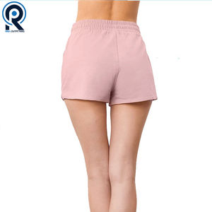 Pantalones cortos deportivos para mujer, ropa deportiva para correr, entrenamiento, algodón elástico activo, cordón, transpirables, pantalones cortos de gimnasio para mujer - Product Image 3
