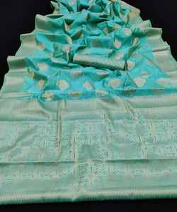 Banarasi Silk Sarees Party Wedding Indian Apparel - Product Image 1
