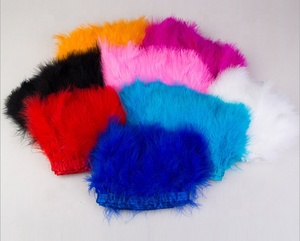 Bán Buôn Đầy Màu Sắc Giá Rẻ Thổ Nhĩ Kỳ Marabou Lông Trang Trí Trang Trí Rìa Lông Cho Phụ Nữ Dresses Túi Vải - Product Image 3