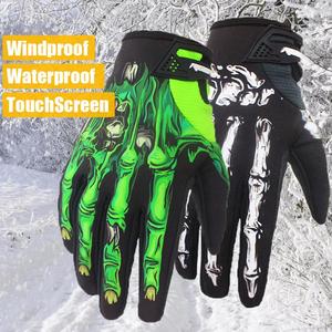 Gantelets — gants de sport d'hiver squelette, imperméable, pour écran tactile, pour vélo, cyclisme - Product Image 1