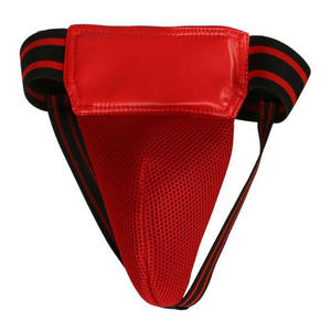 Protector de ingle de artes marciales Sanda para hombres-Muay Thai Protección abdominal PU y material elástico Tamaño y color personalizables - Product Image 5