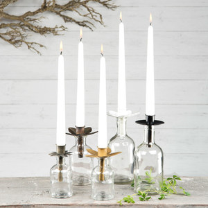Wedding Decoration Metal <b>Glass</b> <b>Bottle</b> <b>With</b> Candle <b>Lid</b> Candle Holder for Home Decoration Party Use Candle Holder - Product Image 1