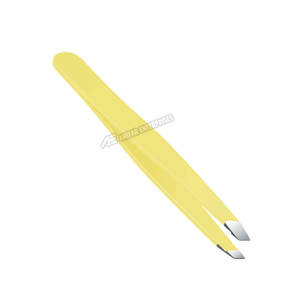 Nouveau Design Pince À Épiler De Qualité Supérieure Jaune Couleur Sourcil Pince À Épiler - Product Image 1