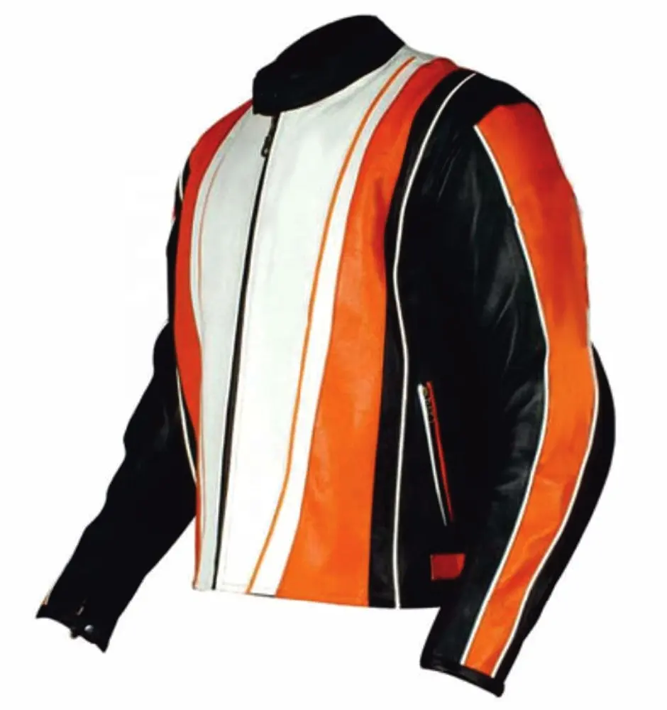 Motorbike Jackets in Real Cow Leather Custom High Quality Motor Sports Leather in Motor-Cycle Leather Jacket's