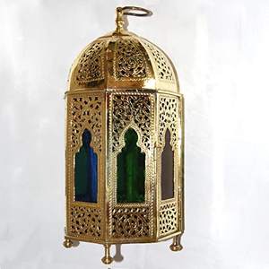 Lanterne de table en métal/marocain faite à la main, lanterne de bonne qualité, pour la décoration de noël, nouvelle collection, - Product Image 2