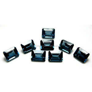 Topaze bleue de Londres Pierres précieuses naturelles pour la fabrication de bijoux Toutes formes et tailles Topaze bleue facettée Pierre précieuse naturelle taillée en vrac - Product Image 2