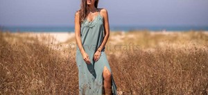 Parfait pour soirée Beach Party longues femmes Crochet dentelle décolleté Spaghetti sangle été Maxi robes - Product Image 5