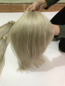 Extensiones de cabello natural ruso eslavo doble dibujado enlaces de alta calidad de tamaño de color personalizado de cabello humano Vietnam - Product Image 6