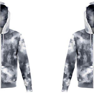 เสื้อฮู้ดแขนยาวแบบมีซิปของผู้หญิงเสื้อมีฮู้ดผ้ามัดย้อมสำหรับฤดูหนาว - Product Image 5