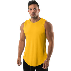 Débardeur en coton respirant personnalisé pour hommes, gym, vente en gros - Product Image 5