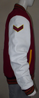 Nueva Chaqueta Varsity Marvelous Melton de Lana, Chaqueta Cortavientos Cálida con Mangas de Lana, Bordado Frontal Personalizado, Unisex