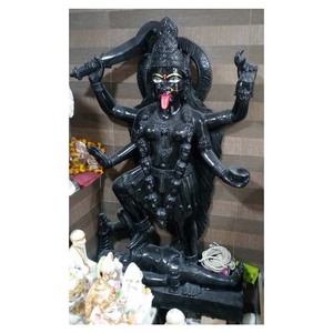 Makrana หินอ่อนสีดำบริสุทธิ์ Kaali Maa ไอดอลแฮนด์เมด - Product Image 1