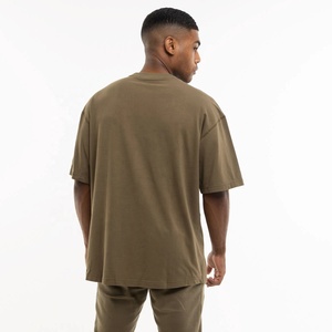 Haute qualité 240Gsm blanc goutte épaule t-shirt 100% coton lourd surdimensionné t-shirt personnalisé hommes T-shirts - Product Image 4