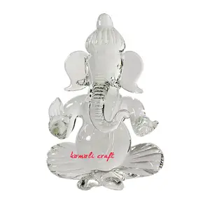 Glas hochzeits geschenk kristall Ganesha begünstigt in verschiedenen Farben