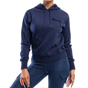 Ensembles de sweats à capuche pour femmes de haute qualité, logo personnalisé tissé, en coton bambou éponge, couleur et taille personnalisables pour l'hiver - Product Image 5