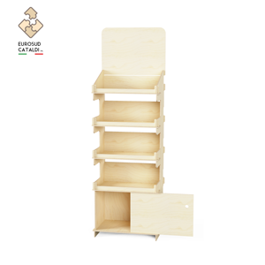 Espositore in legno di qualità superiore Made in Italy in compensato completamente personalizzabile a colori e stampato UV. - Product Image 2