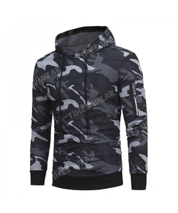 Sudaderas de camuflaje para hombre, ropa deportiva personalizada de alta calidad, jersey con capucha, color gris - Product Image 2