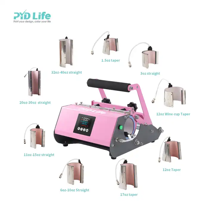 PYD Life Wholesale All IN 1 Pink 20 oz 30 oz 40 oz Sublimation Tumbler Heat  Press Machine